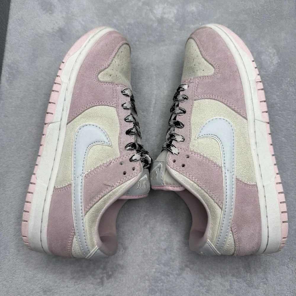 Nike Dunk Low LX Pink Foam Sail Suede Women's Sneakers DV3054-600 Size 5.5